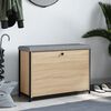 vidaXL Botn&iacute;kov&aacute; lavice s v&yacute;klopnou z&aacute;suvkou dub sonoma 82x32x56 cm