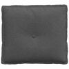 vidaXL Polštář na záda Tmavě šedá 50 x 45 cm Žebrovaná látka