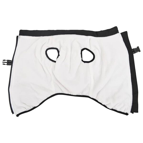 vidaXL Bunda pro psa s postrojem nepromokav&aacute; reflexn&iacute; čern&aacute; L52