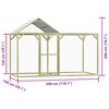 vidaXL Klec pro kuřata 3 x 1,5 x 2 m impregnovan&aacute; borovice