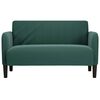 vidaXL Loveseat Sofa Tmavě zelen&aacute; 109 cm samet