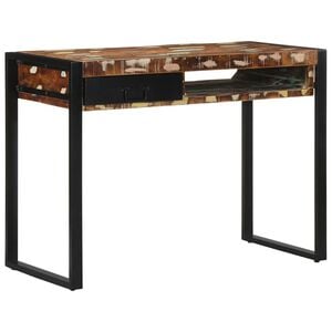 vidaXL Psac&iacute; stůl v&iacute;cebarevn&eacute; 100x50x75 cm recyklovan&eacute; dřevo