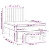 vidaXL Box spring postel s matrac&iacute; čern&aacute; 120 x 200 cm samet