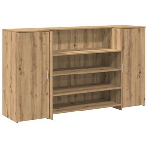 vidaXL Recepčn&iacute; stůl dub artisan 180x50x103,5 cm kompozitn&iacute; dřevo