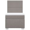 vidaXL Box spring postel s matrac&iacute; taupe 80x200 cm textil