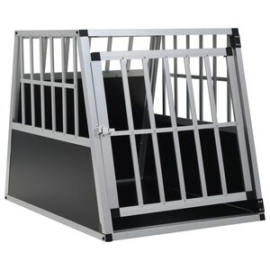 vidaXL Klec pro psy s jednokř&iacute;dl&yacute;mi dv&iacute;řky 65 x 91 x 69,5 cm