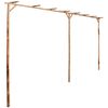 vidaXL Pergola, bambus, 385x40x205 cm