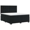 vidaXL Postel boxspring s matrac&iacute; s čelo Čern&aacute; 140 x 190 cm Samet