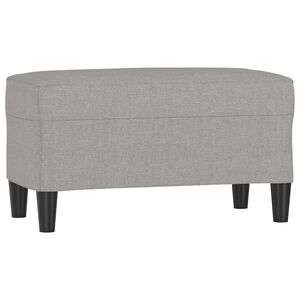 vidaXL Lavice světle &scaron;ed&aacute; 70 x 35 x 41 cm textil