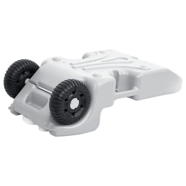 vidaXL N&aacute;drž na vodu na kolečk&aacute;ch pro kempov&aacute;n&iacute; 25 l &scaron;ed&aacute;