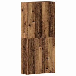 vidaXL Skř&iacute;ň na obuv 80 x 35.5 x 180 cm Kompozitn&iacute; dřevo Hněd&aacute;