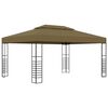 vidaXL Alt&aacute;n se zatahovac&iacute; střechou 3 x 4 m taupe 180 g/m&sup2;