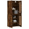 vidaXL Skř&iacute;ň highboard kouřov&yacute; dub 69,5 x 34 x 180 cm kompozitn&iacute; dřevo