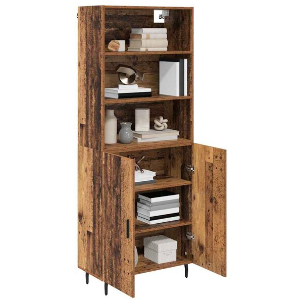 vidaXL Vysok&yacute; bufet Star&eacute; dřevo 69,5 x 34 x 180 cm