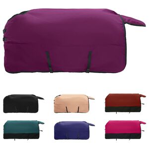 vidaXL Deka pro koně Tmavě zelen&aacute; a čern&aacute; 85 cm Polyester