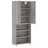 vidaXL Skř&iacute;ň highboard &scaron;ed&aacute; sonoma 69,5 x 34 x 180 cm kompozitn&iacute; dřevo