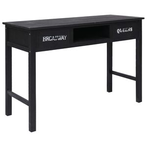vidaXL Konzolov&yacute; stolek čern&yacute; 110 x 45 x 76 cm dřevo