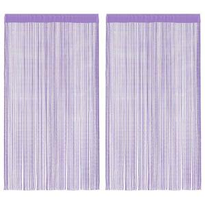 vidaXL String Curtains 2 ks fialov&aacute; 100x250 cm