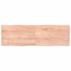 vidaXL Stoln&iacute; deska hněd&aacute; 160x50x(2-4)cm o&scaron;etřen&yacute; dřevo živ&aacute; hrana