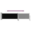 vidaXL Zatahovac&iacute; bočn&iacute; mark&yacute;za / z&aacute;stěna na terasu 60 x 300 cm čern&aacute;