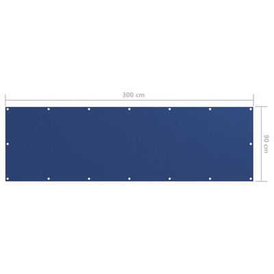 vidaXL Balkónová zástěna modrá 90 x 300 cm oxfordská látka