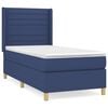 vidaXL Box spring postel s matrac&iacute; modr&aacute; 80x200 cm textil