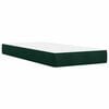 vidaXL Box spring postel s matrac&iacute; tmavě zelen&aacute; 100x200 cm samet