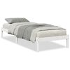 vidaXL Prodloužen&yacute; r&aacute;m postele bez matrace b&iacute;l&yacute; 90 x 210 cm borovice