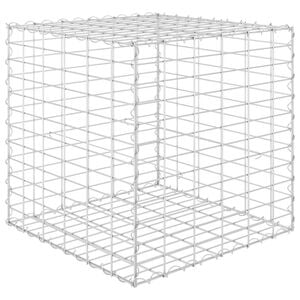 vidaXL Gabionov&yacute; vyv&yacute;&scaron;en&yacute; z&aacute;hon krychle ocelov&yacute; dr&aacute;t 60 x 60 x 60 cm