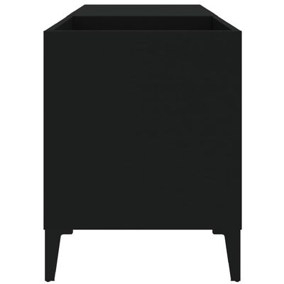 vidaXL Skříňka na LP desky černá 84,5 x 38 x 48 cm kompozitní dřevo