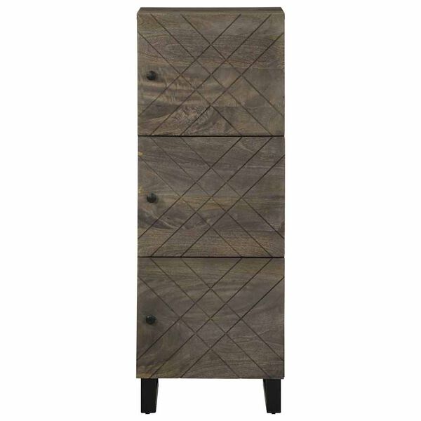 vidaXL Skříň highboard černá 40x33x110 cm masivní mangovníkové dřevo
