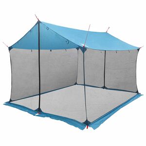 vidaXL Stanov&yacute; pl&aacute;tno s s&iacute;ťov&yacute;mi stěnami 340 x 260 x 220 cm Modr&aacute;