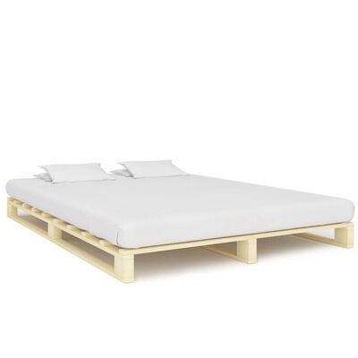 vidaXL Rám postele z palet masivní borovice 200 x 200 cm