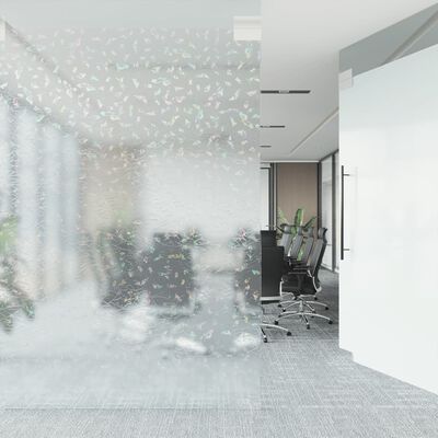 vidaXL Okenní fólie matná 3D duhový vzor 45 x 2 000 cm PVC