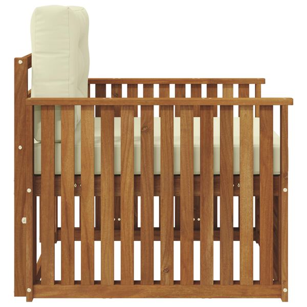 vidaXL Venkovn&iacute; pohovkov&aacute; souprava Masivn&iacute; ak&aacute;ciov&eacute; dřevo a polyester