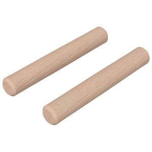 vidaXL Dřevěn&eacute; kol&iacute;ky 2 ks Př&iacute;rodn&iacute; &Oslash; 6 x 40 mm Masivn&iacute; dřevo