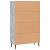 vidaXL Skř&iacute;ň highboard betonově &scaron;ed&aacute; 69,5x31x115 cm kompozitn&iacute; dřevo