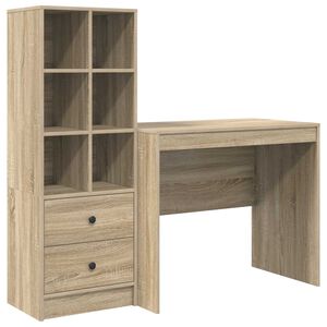 vidaXL Stůl Sonoma dub 135,5 x 50 x 127 cm 2 ks