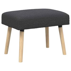 vidaXL lavice Jednobarevn&yacute; Tmavě &scaron;ed&aacute; 60 x 40 x 45 cm Boucl&eacute;