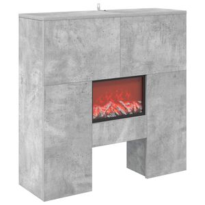 vidaXL Elektrick&yacute; krb Betonově &scaron;ed&aacute; 75 x 24,5 x 75 cm Kompozitn&iacute; dřevo