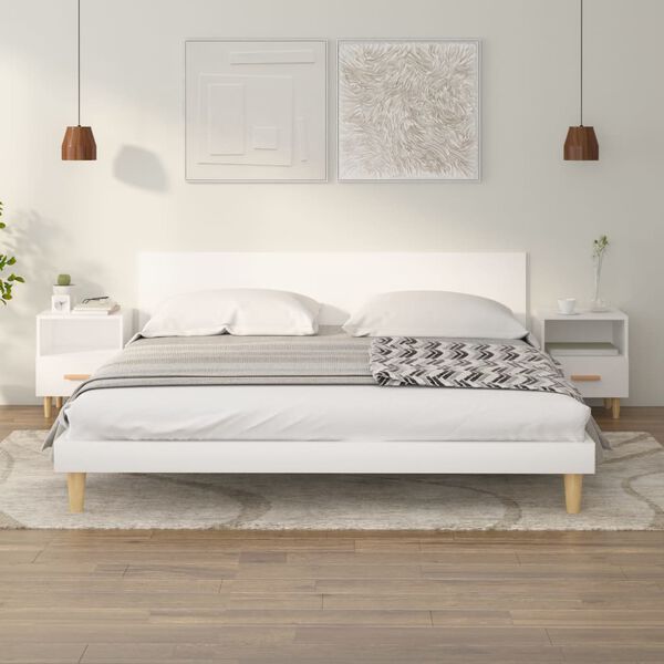 vidaXL Noční stolky 2 ks bílé 40 x 35 x 47 cm