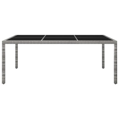 vidaXL Venkovní jídelní stůl šedý 200 x 150 x 74 cm polyratan