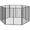 vidaXL Ps&iacute; br&aacute;na 6 pcs Čern&yacute; 100 x 100 cm Pozinkovan&aacute; ocel