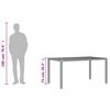 vidaXL Zahradn&iacute; stůl s ak&aacute;ciovou deskou čern&yacute; 150x90x75 cm polyratan