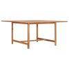 vidaXL Zahradn&iacute; stůl 150 x 150 x 76 cm masivn&iacute; teakov&eacute; dřevo