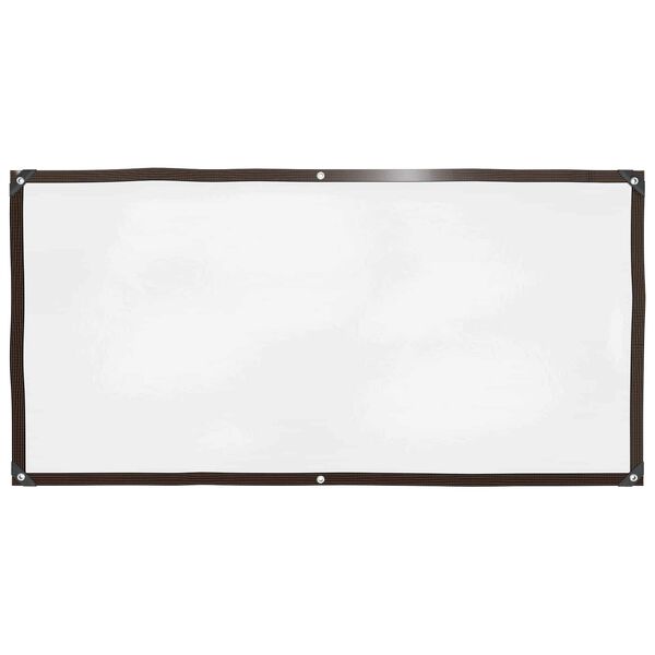 vidaXL Plachta s oky Transparentn&iacute; 1 x 2 m Polyethylen