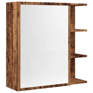 vidaXL Koupelnov&aacute; skř&iacute;ňka zrcadlo old wood 62,5x20,5x64 cm kompozit