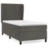 vidaXL Box spring postel s matrac&iacute; tmavě &scaron;ed&aacute; 90x190 cm samet