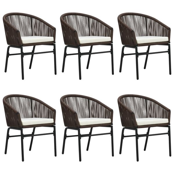 vidaXL 7d&iacute;ln&yacute; zahradn&iacute; j&iacute;deln&iacute; set hněd&yacute;