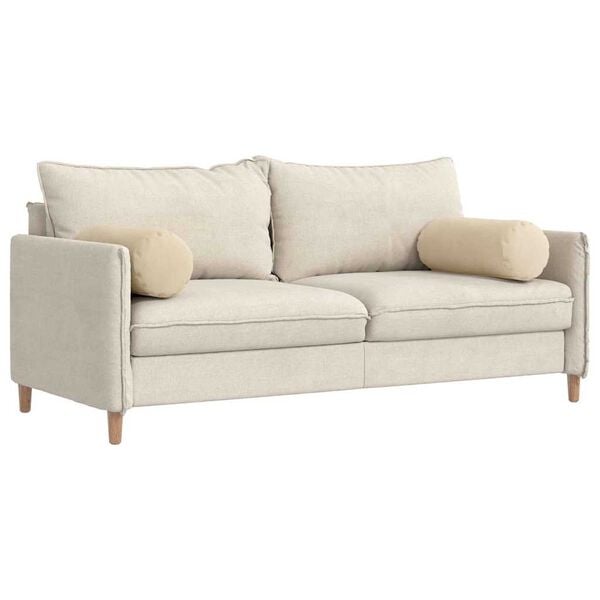 vidaXL Pol&scaron;t&aacute;ře 2 pcs Kr&eacute;mov&aacute; &Oslash; 25 x 70 cm Mikrovl&aacute;kno